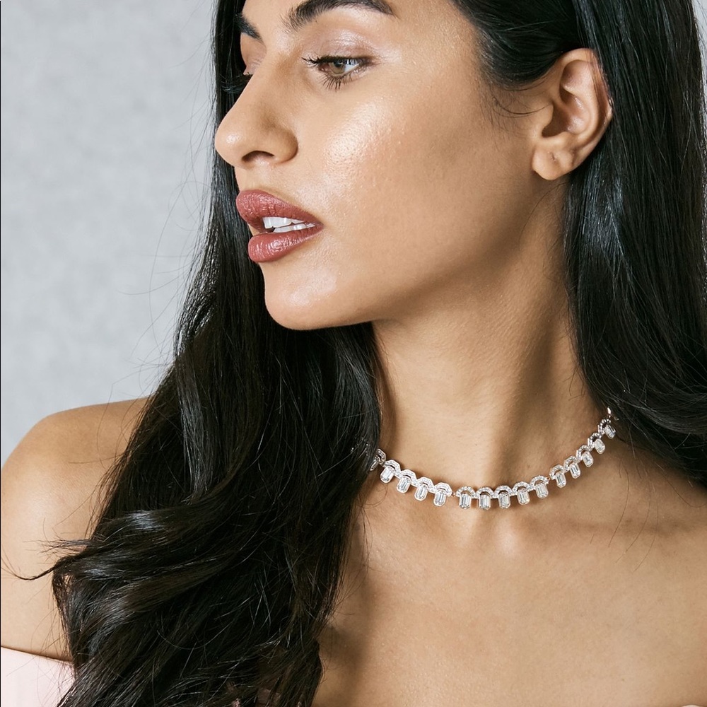 Swarovski Silver Crystal Necklace